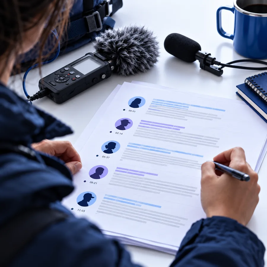 Transcript of an interview excerpt